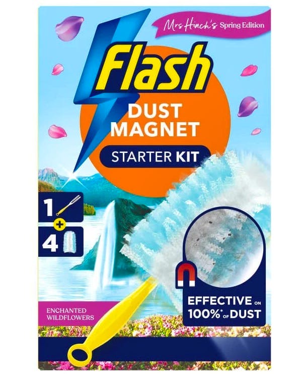 Flash Duster Standard Scented Starter Kit Wildflowers 1 pcs + 4 kpl