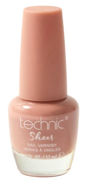 Technic Sheer Nail Varnish Dark Beige 12 ml