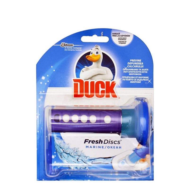 Duck Fresh Discs – Basis für WC-Scheiben, Duft Marine – Packung
