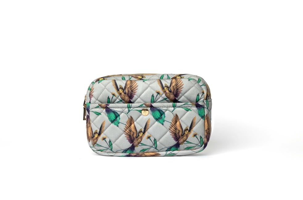 Fan Palm Natural Hummingbird Velvet Travel Bag 162 g