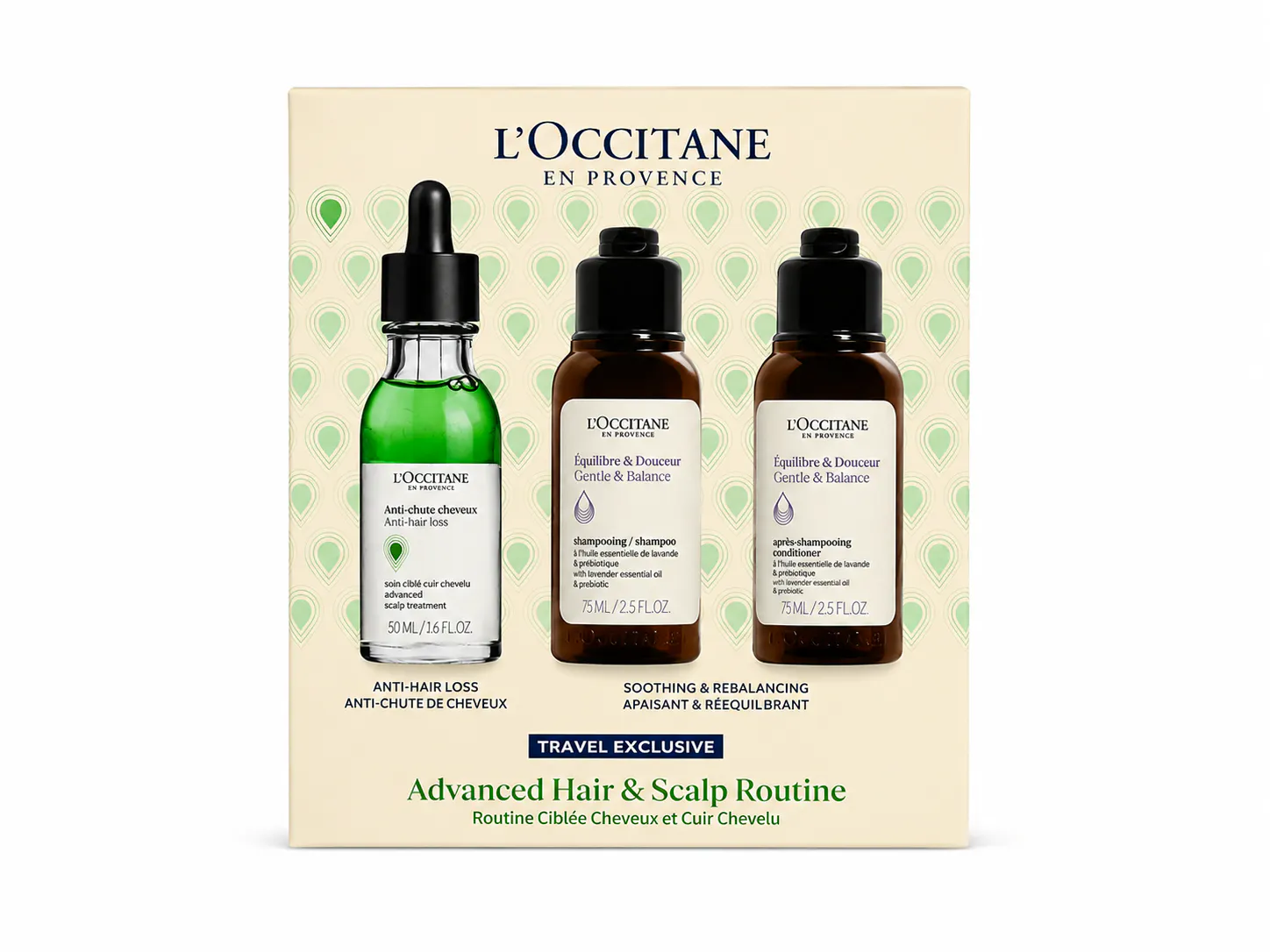 L'Occitane Advanced Hair & Scalp Routine 50 ml + 75 ml + 75 ml