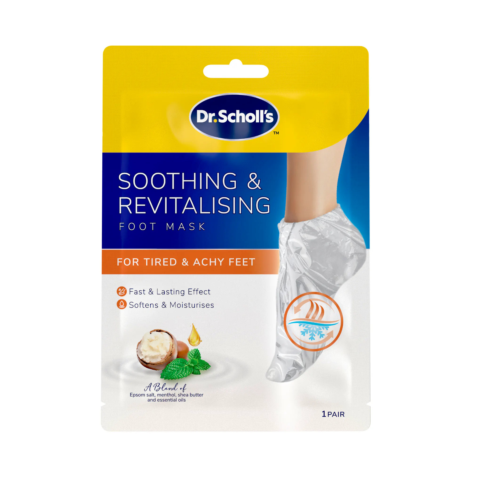 Scholl Soothing & Revitalising Foot Mask 1 pair