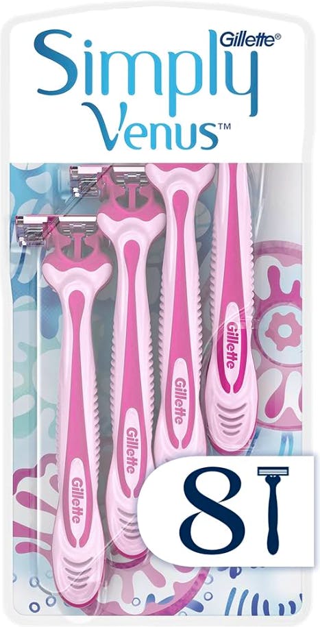 Gillette Simply Venus 3 Blade Disposable Razors 8 kpl
