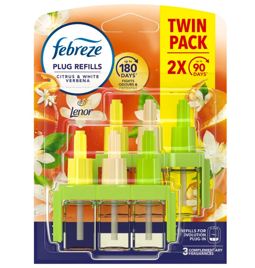 Febreze 3Volution Air Freshener Plug Refills Citrus & Verbena 2 kpl