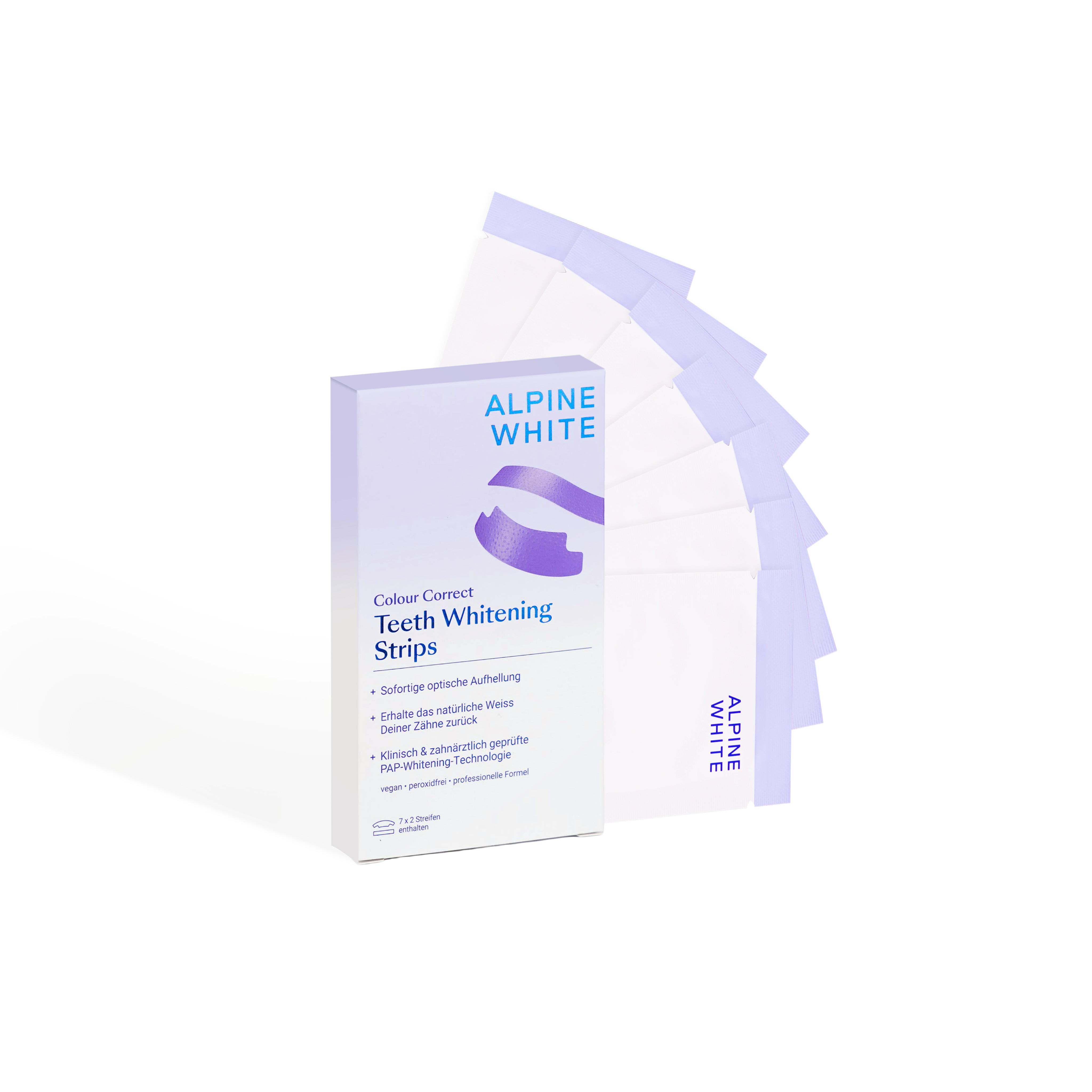 Alpine White Colour Correcting Purple Whitening Strips 14 stk