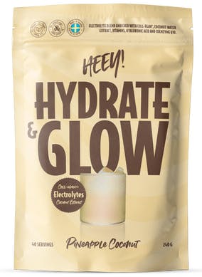 Heey! Hydrate & Glow Electrolytes + Coll-egan® Pineapple Coconut 240 g