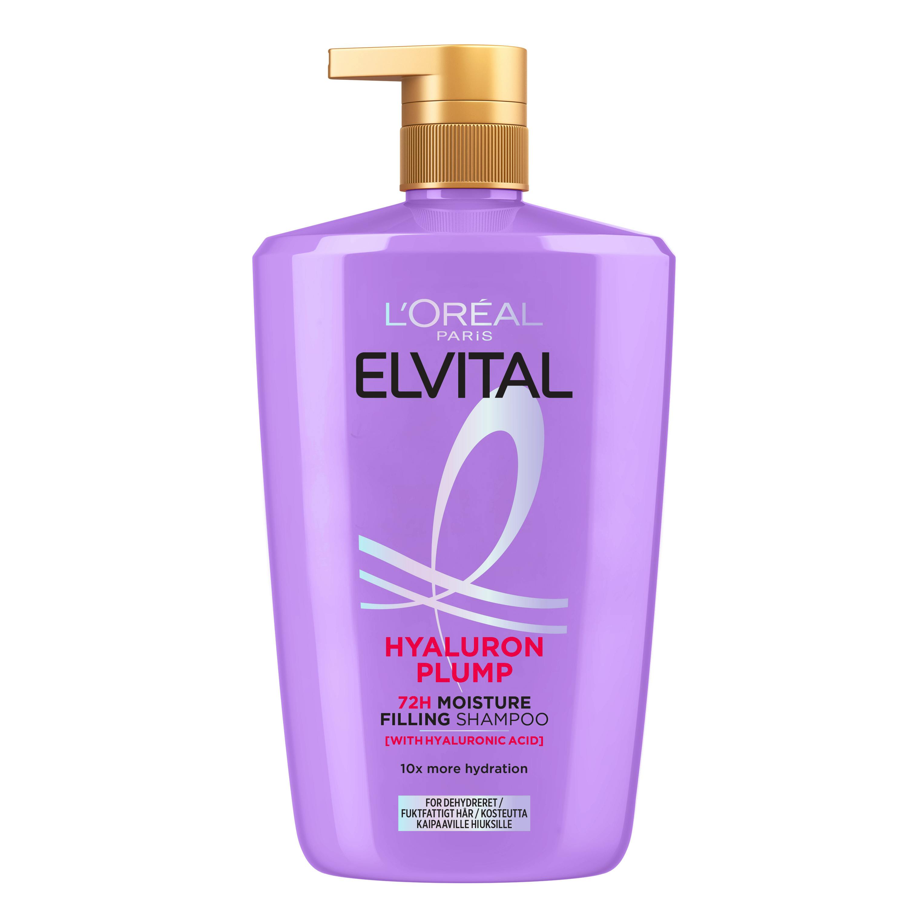 L'Oréal Paris Elvital Hyaluron Plump Shampoo For Dehydrated Hair 1000 ml