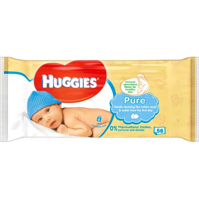 ondanks leeg Door Huggies Baby Wipes Pure 56 st - 1.89 EUR - luxplus.nl