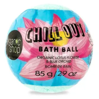 Organic Shop Chill Out Organic Lotus Flower &amp; Blue Orchid Bath Ball 85 g
