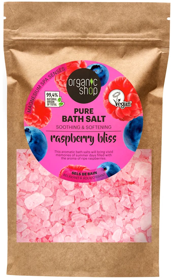 Organic Shop Raspberry Bliss Pure Bath Salt 500 g