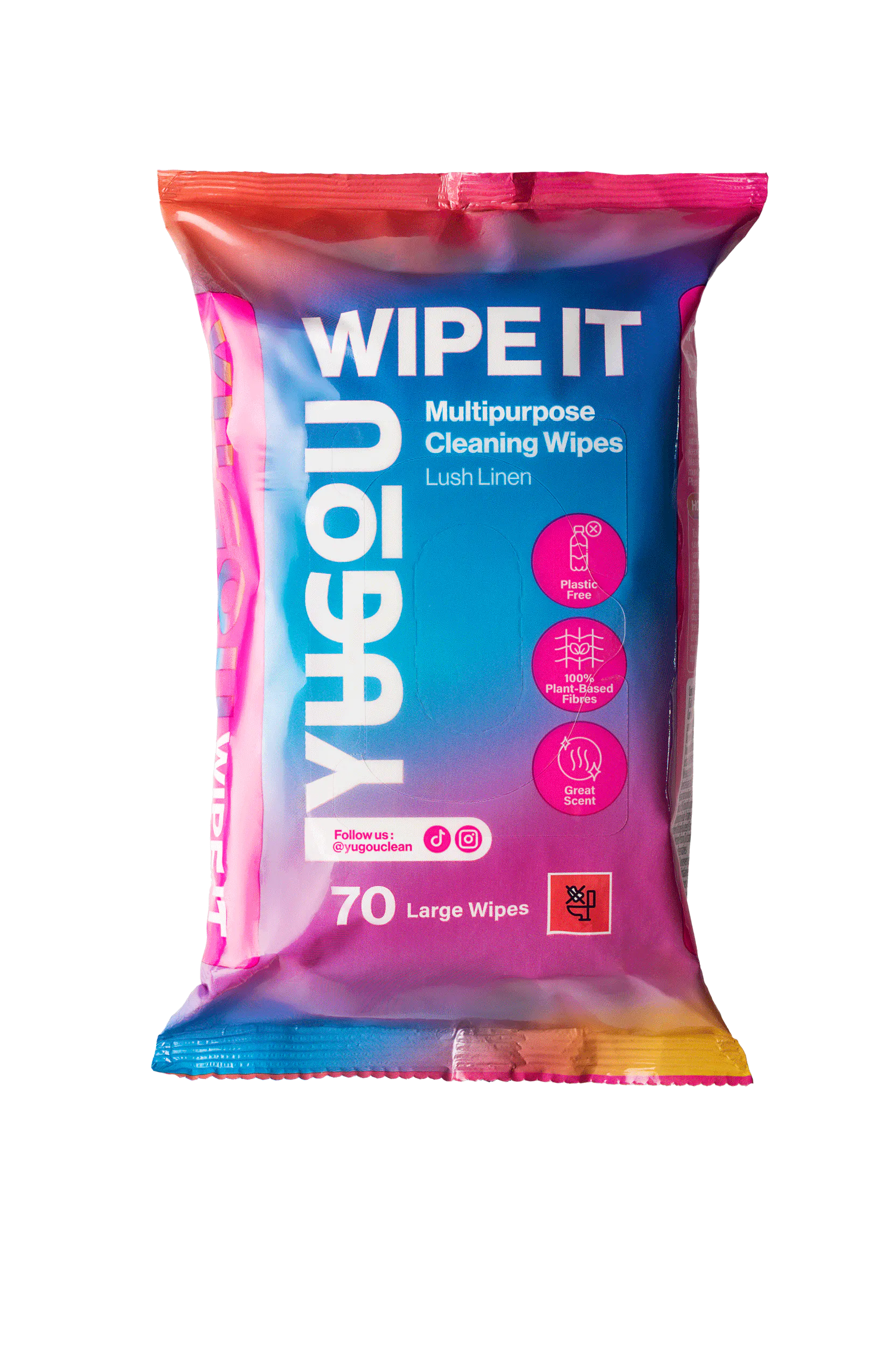 YUGOU Wipe It Multipurpose Cleaning Wipes Lush Linen 70 st