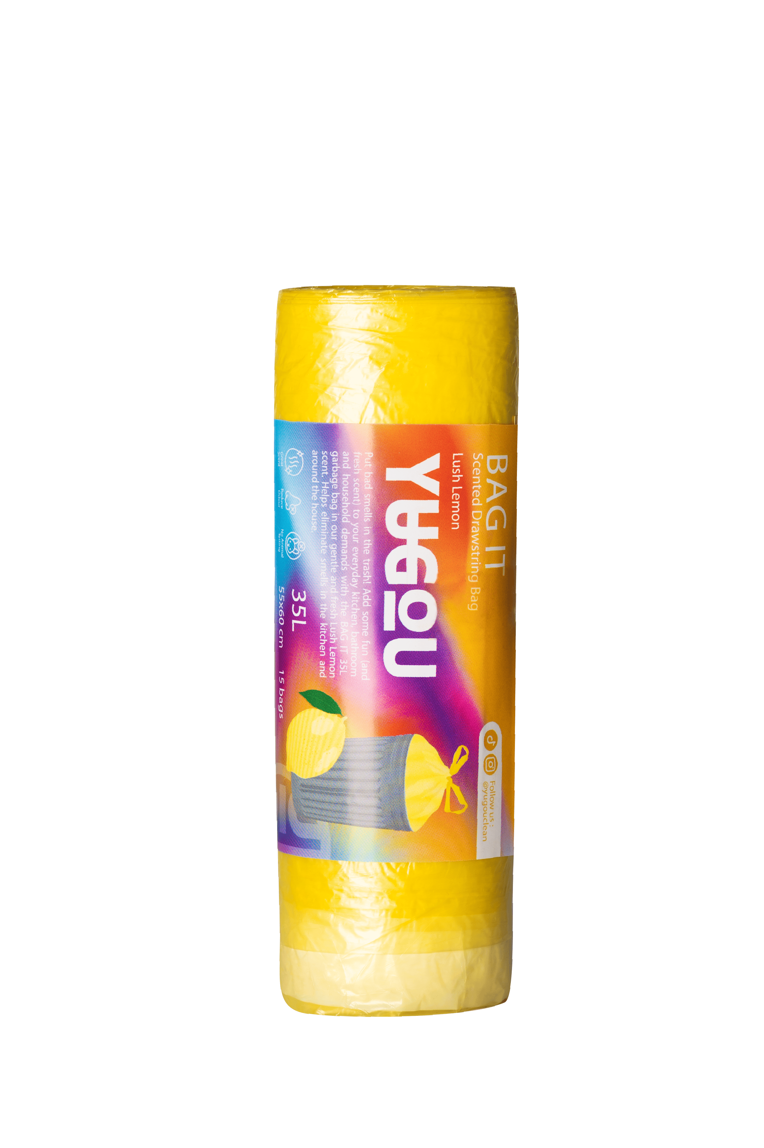 YUGOU Bag It Scented Drawstring Bag Lush Lemon 15 st