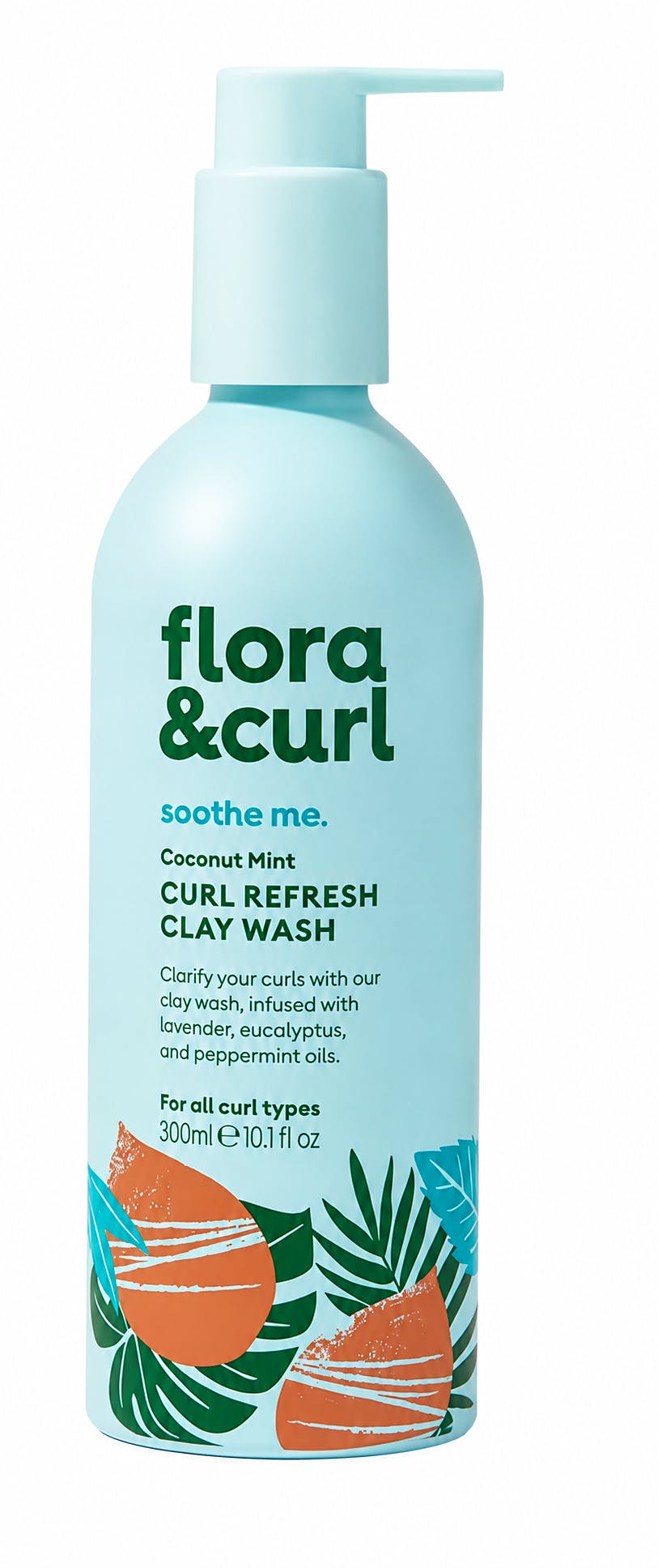 Flora & Curl Coconut Mint Curl Refresh Clay Wash 260 g