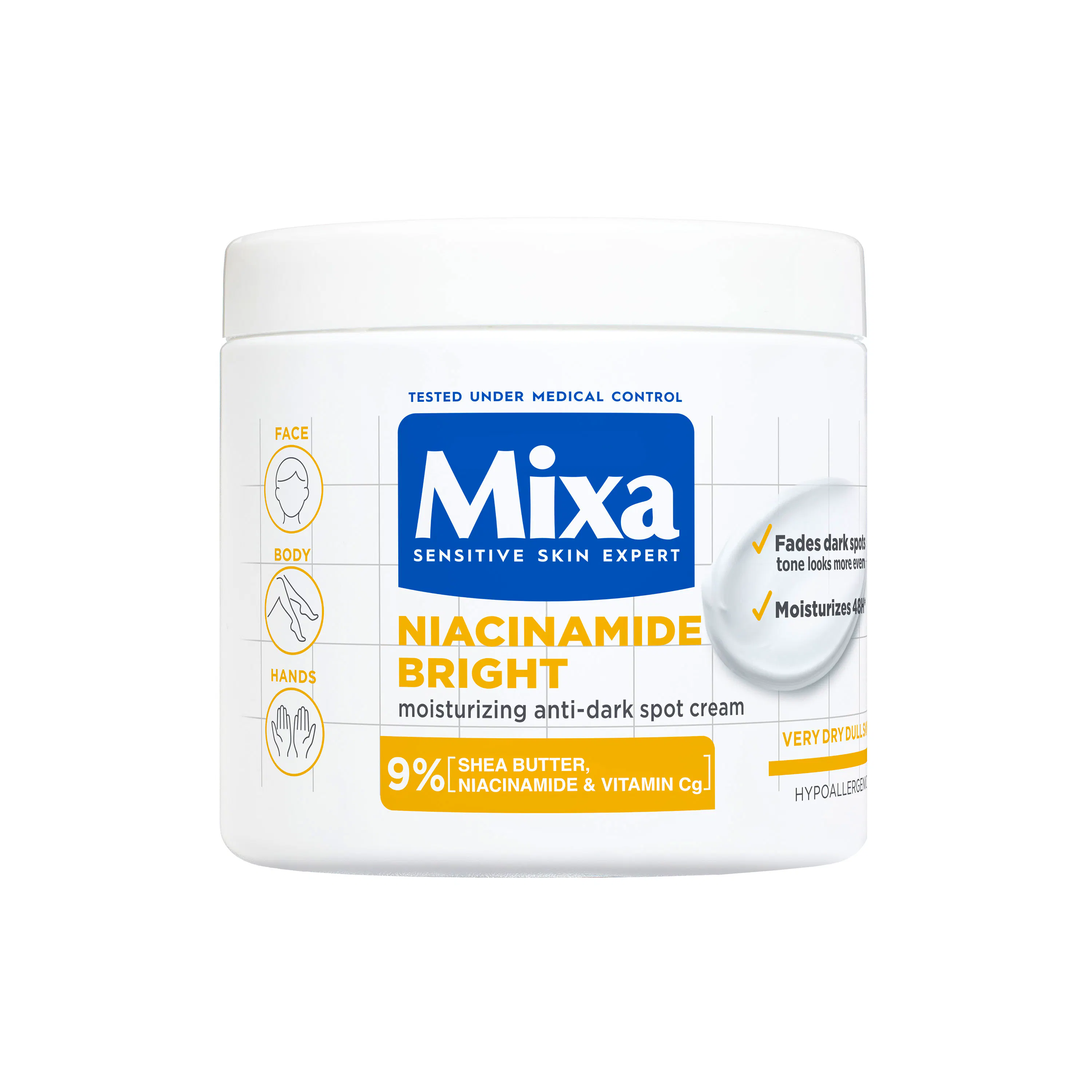 Mixa Niacinamide Bright Cream 400 ml