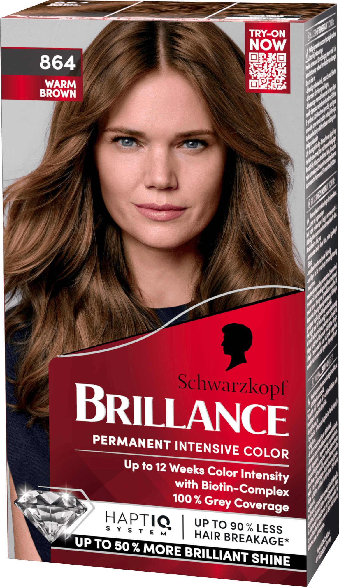 Schwarzkopf Brillance 864 Warm Brown 1 st