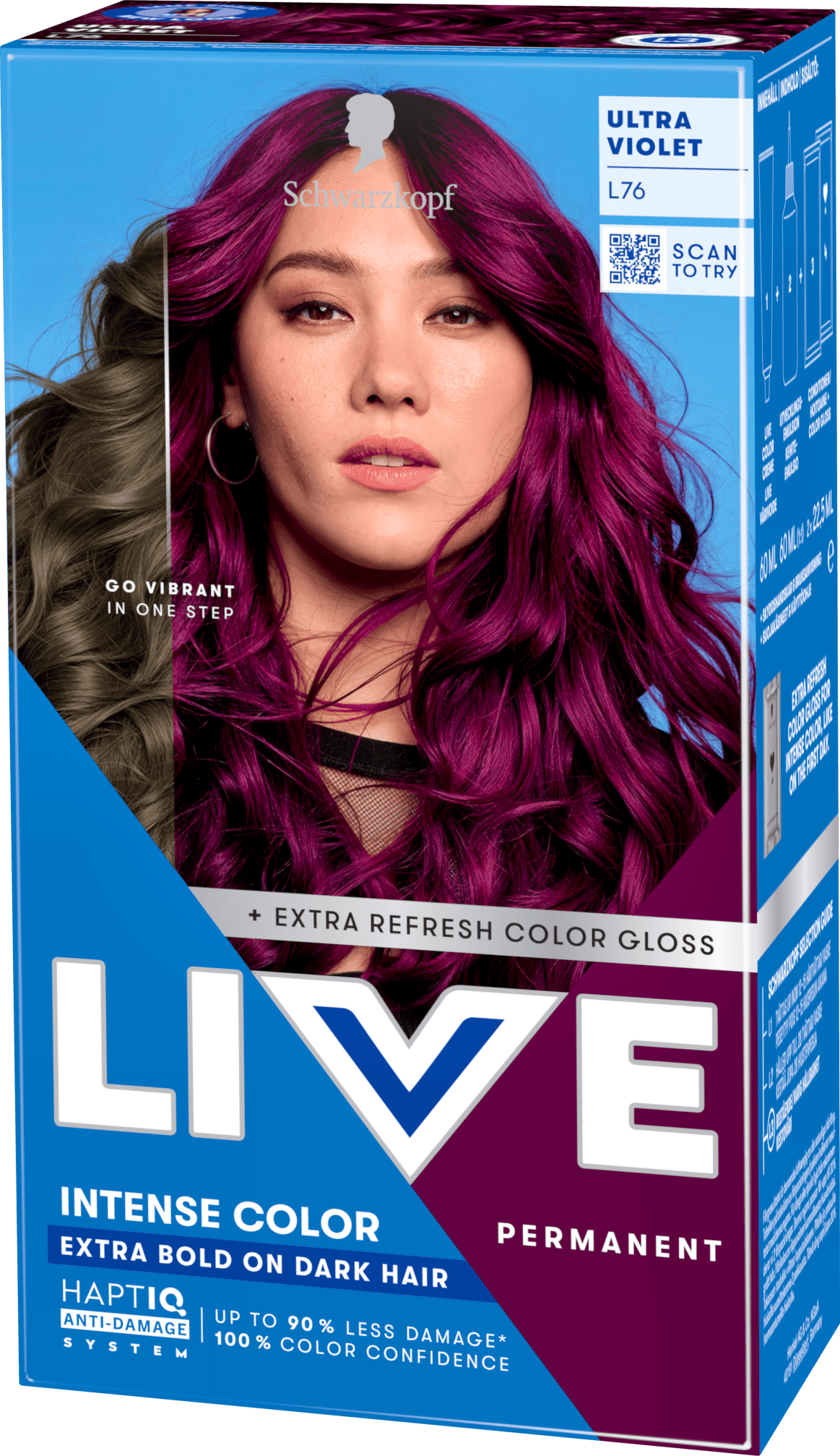 Schwarzkopf LIVE Intense Color L76 Ultra Violet 1 st