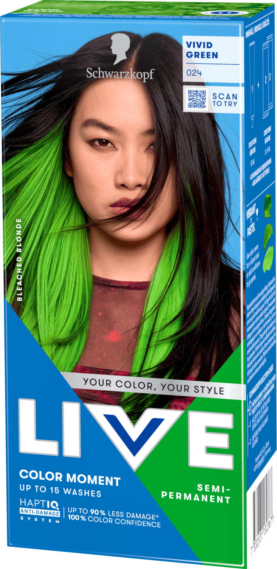 Schwarzkopf LIVE Color Moment 24 Vivid Green 1 st