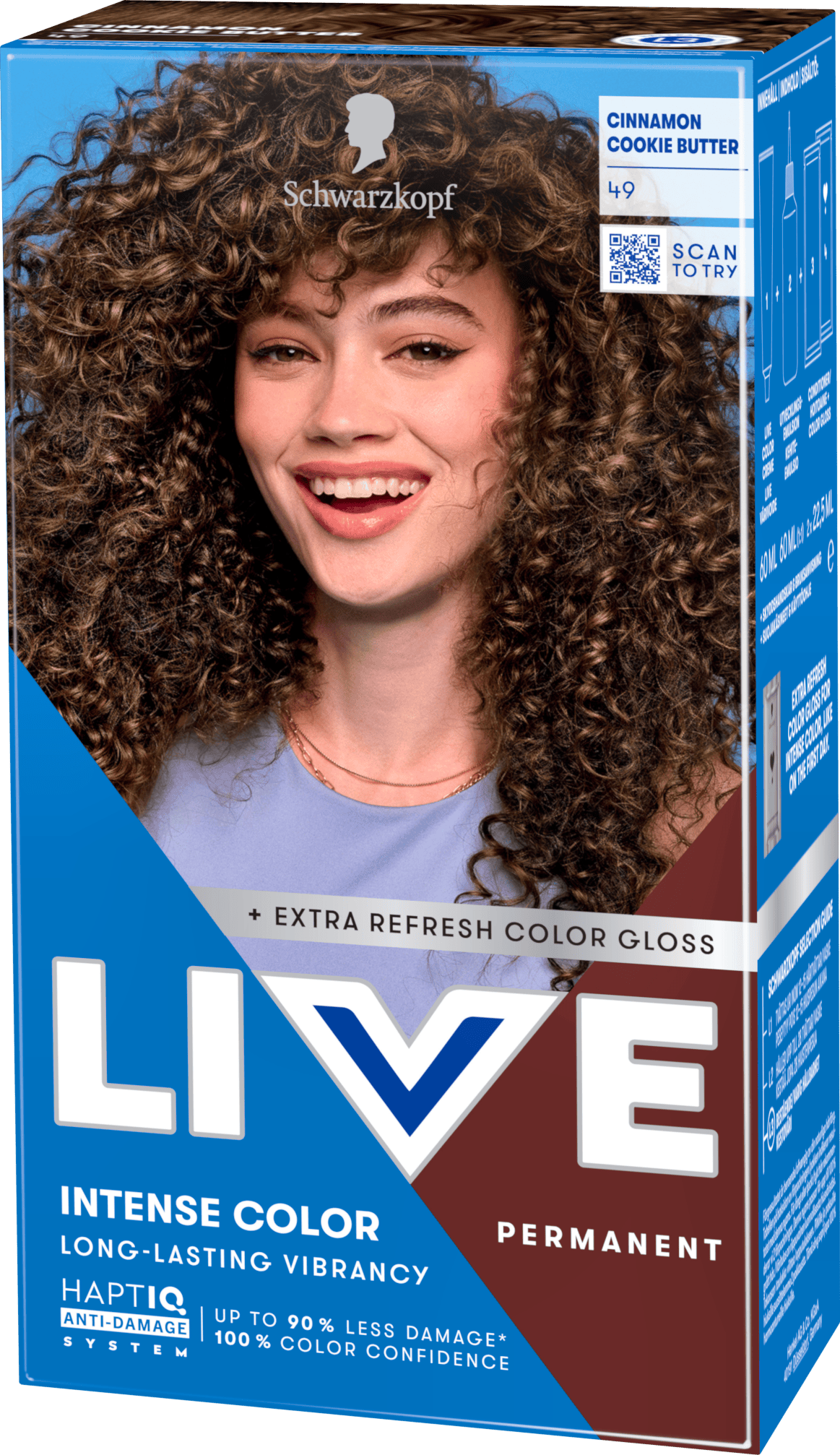 Schwarzkopf LIVE Intense Color 49 Cinnamon Cookie Butter 1 st