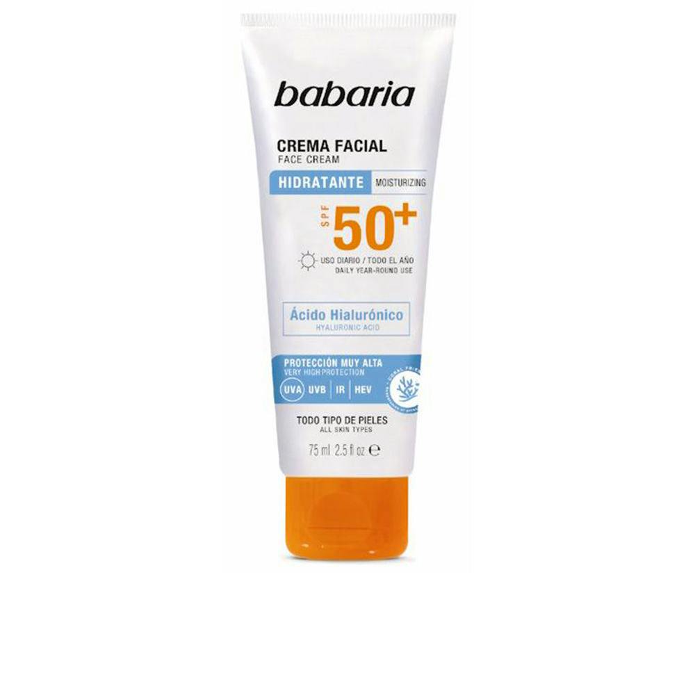 Babaria Solar Hyaluronic Acid Facial Cream SPF50+ 75 ml