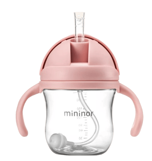 Mininor Stro Fles Tritan Roze 220 ml