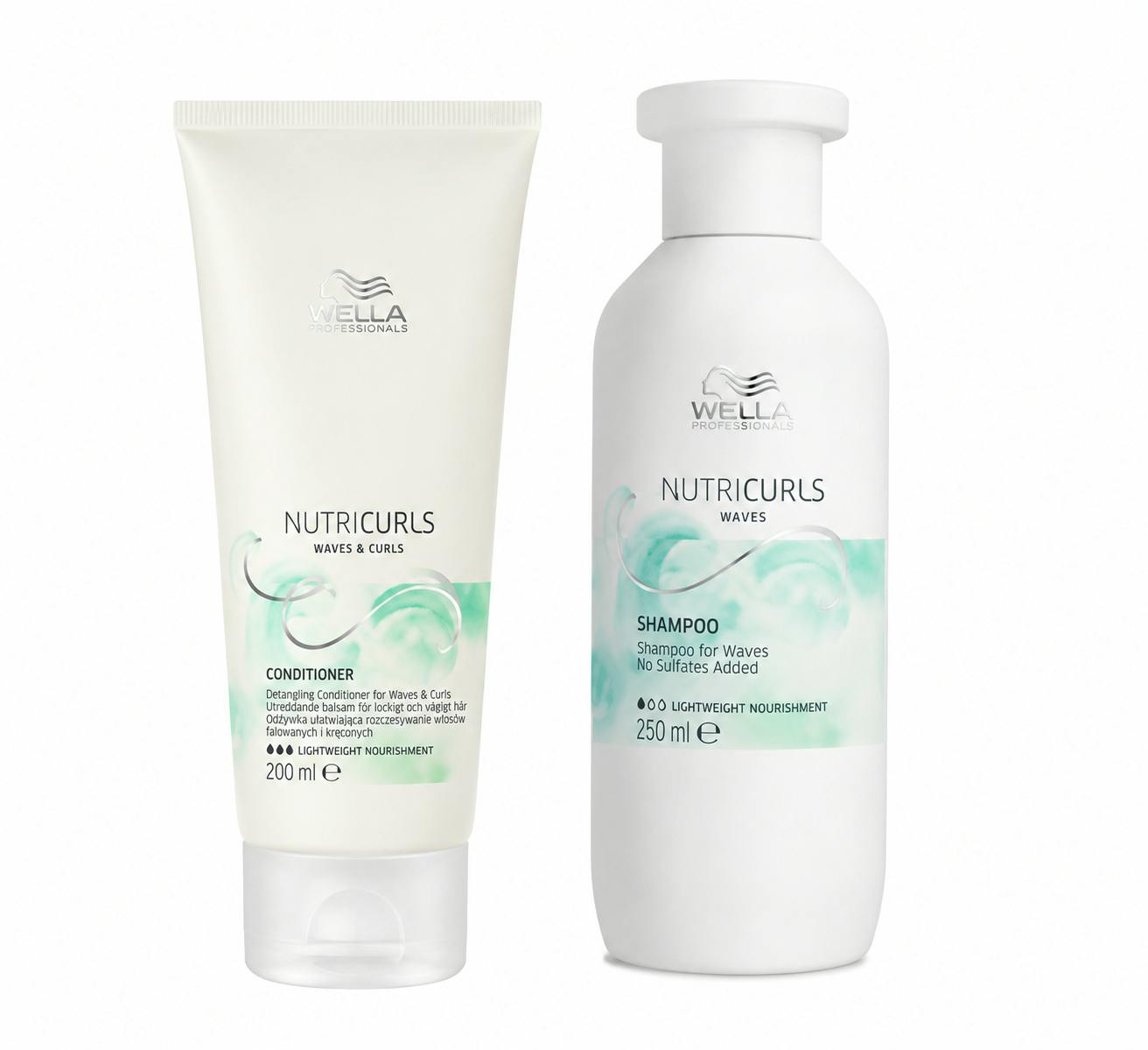 Wella Professionals Nutricurls Waves Shampoo & Conditioner 250 ml + 250 ml
