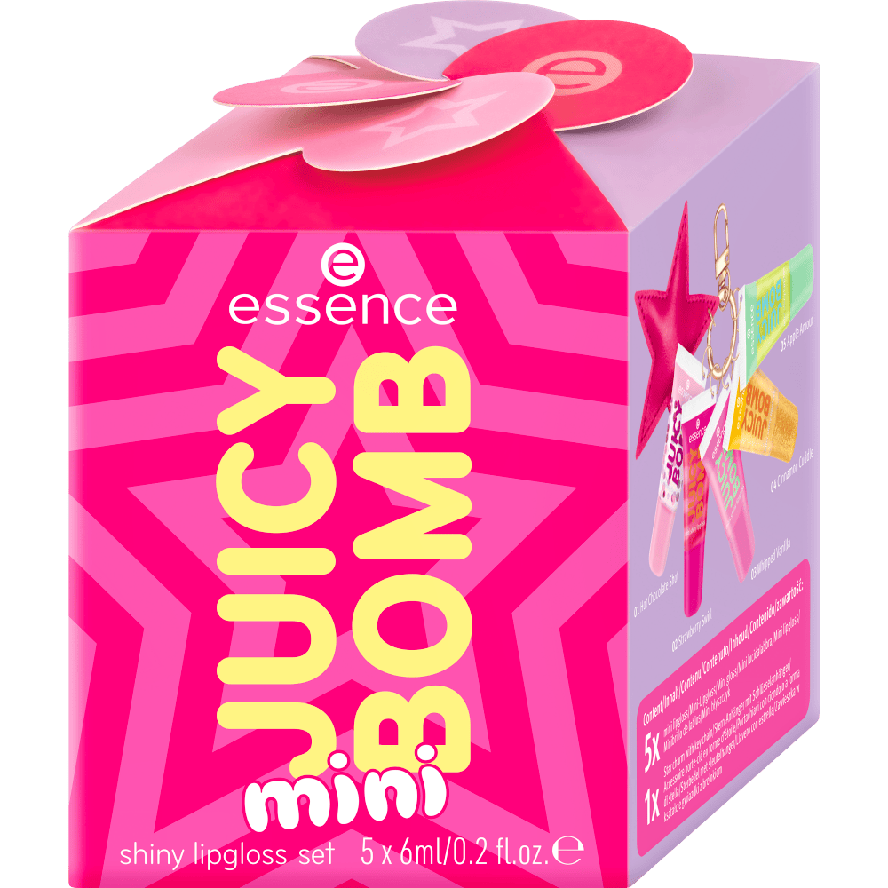 Essence Juicy Bomb Mini Shiny Lipgloss Set 01Holiday Happiness 5 st