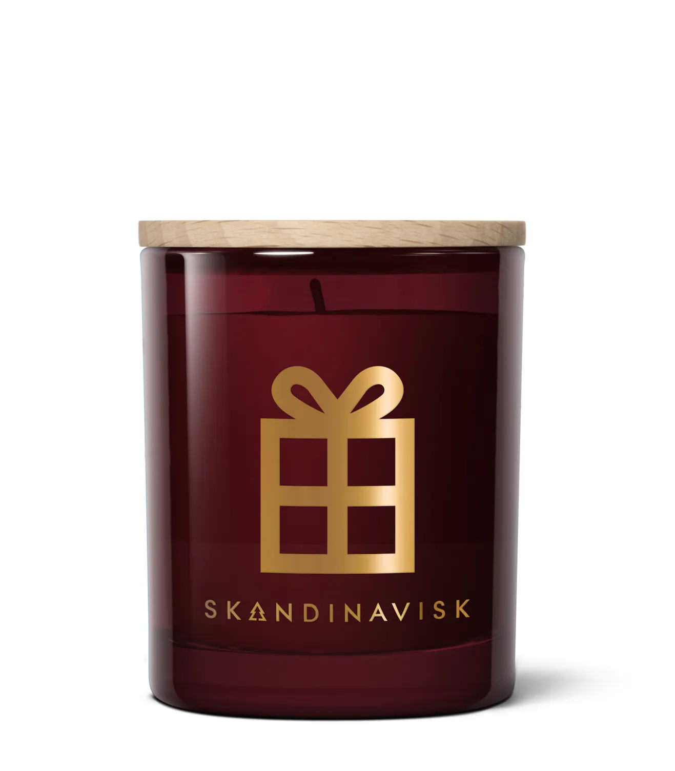SKANDINAVISK Jul Gold Symbol Scented Candle Merlot Red 65 g