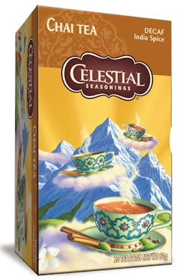 Celestial Chai Tea Decaf India Spice 20 breve
