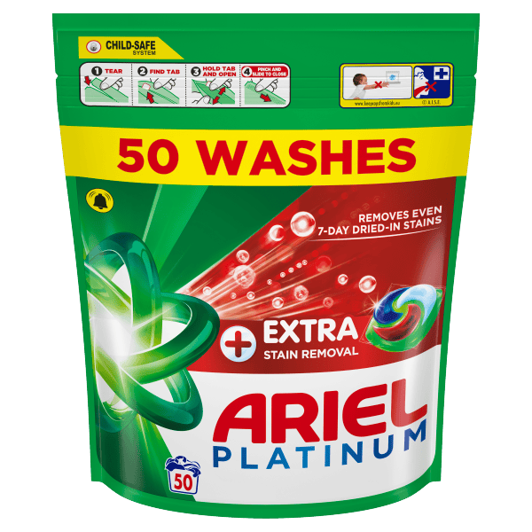 Ariel Platinum+ Pods Stain Remover 50 kpl