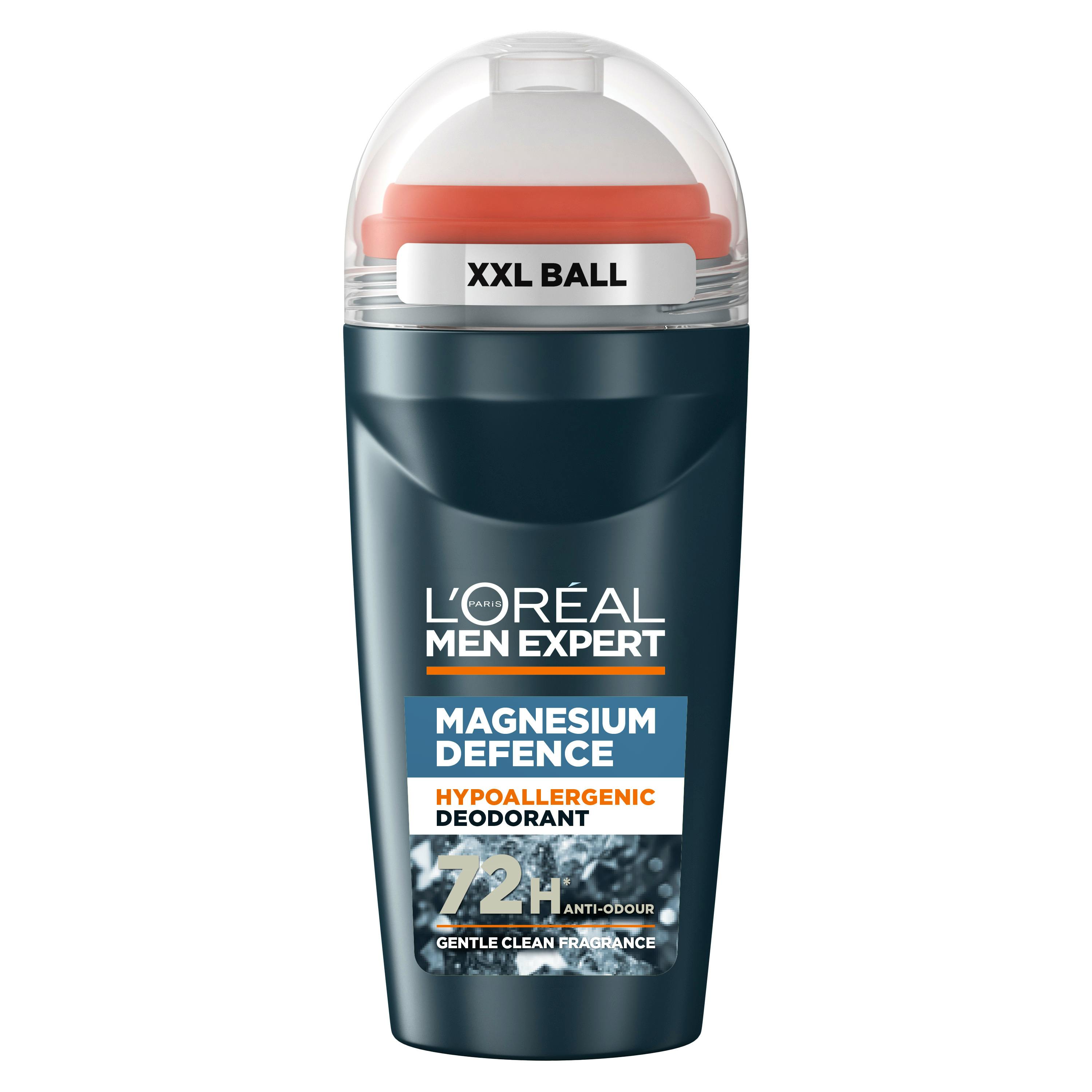 L'Oréal Paris Men Expert Magnesium Defence Hypoallergenic 72H Deodorant Roll-On 50 ml