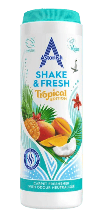 Astonish Shake & Fresh Carpet Freshener Tropical 350 g