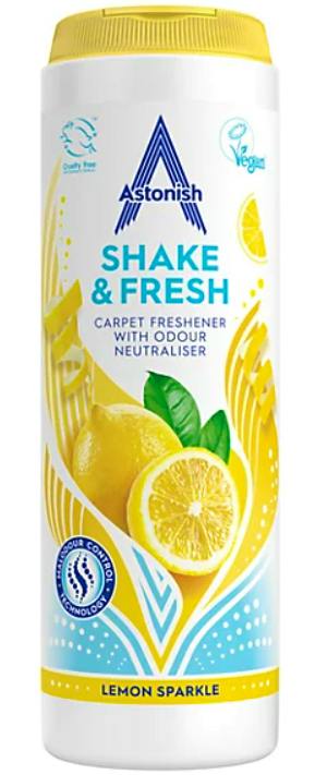 Astonish Shake & Fresh Carpet Freshener Lemon Sparkle 350 g