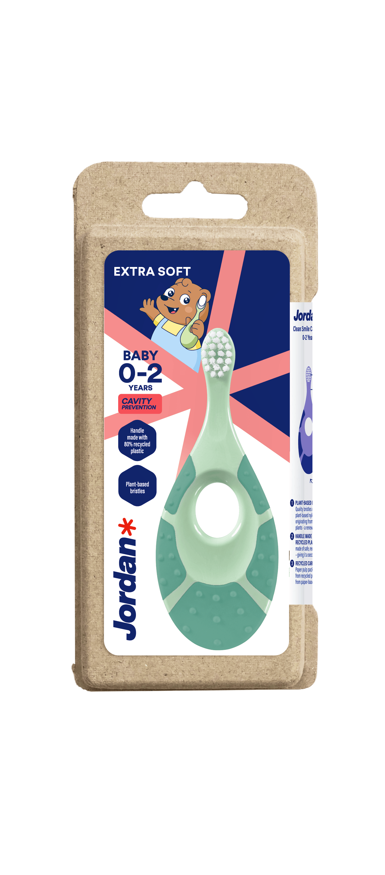 Jordan Clean Smile Care Toothbrush Baby 0-2 Green 1 st