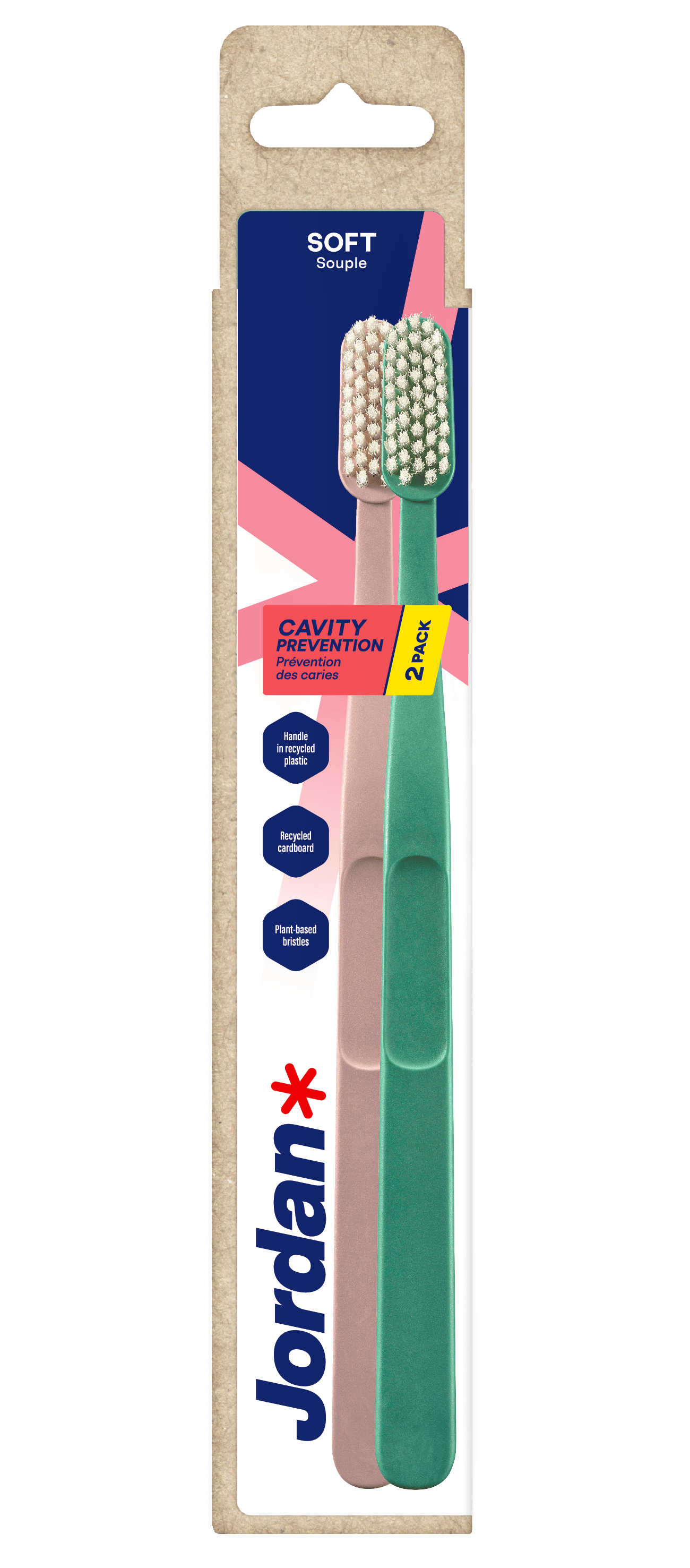 Jordan Clean Smile Care Totthbrushes Soft 2 st