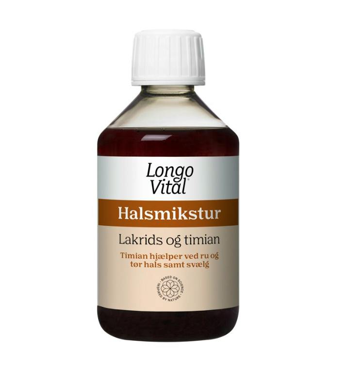 Longo Halsmikstur Lakrids & Timian 250 ml