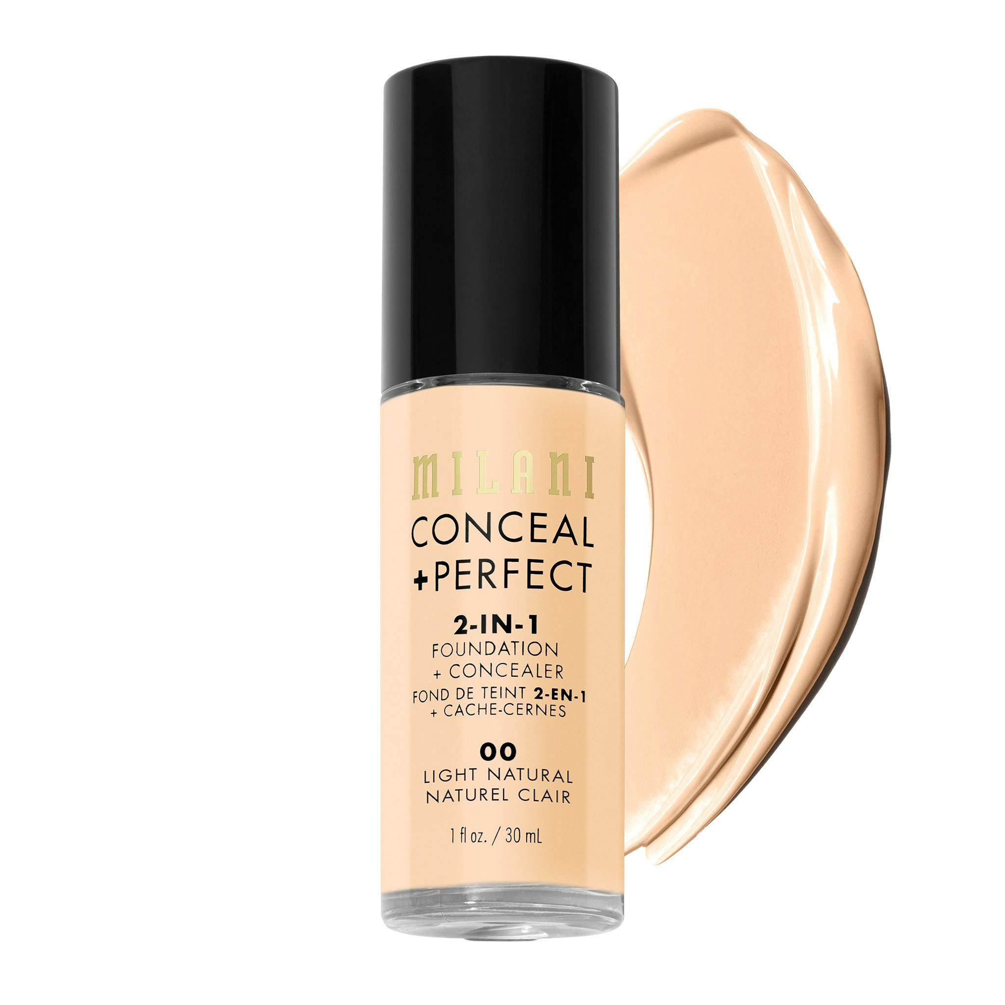 Milani Conceal + Perfect 2in1 Foundation + Concealer 00 Light Natural 30 ml