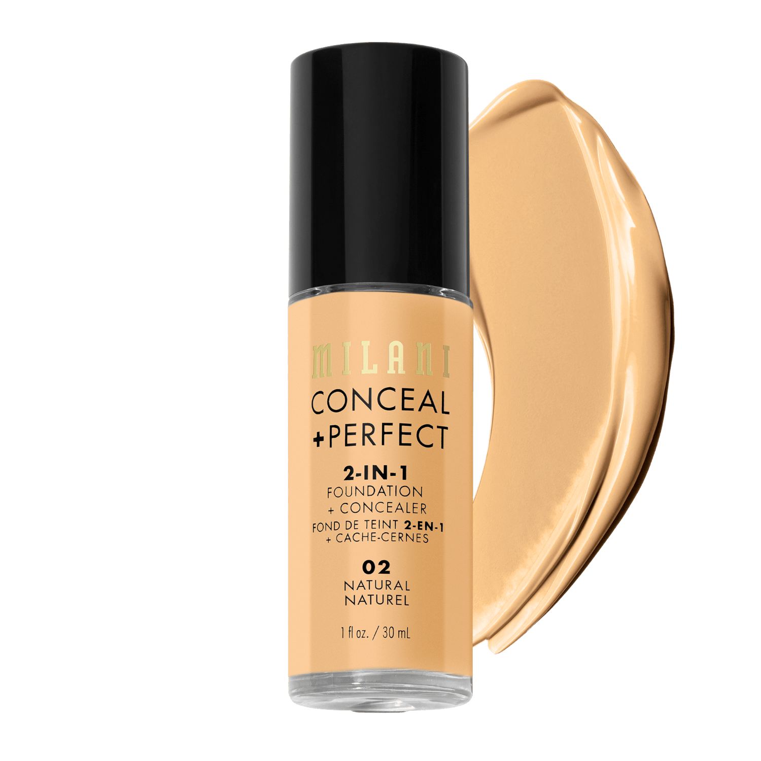 Milani Conceal + Perfect 2in1 Foundation + Concealer 02 Natural 30 ml