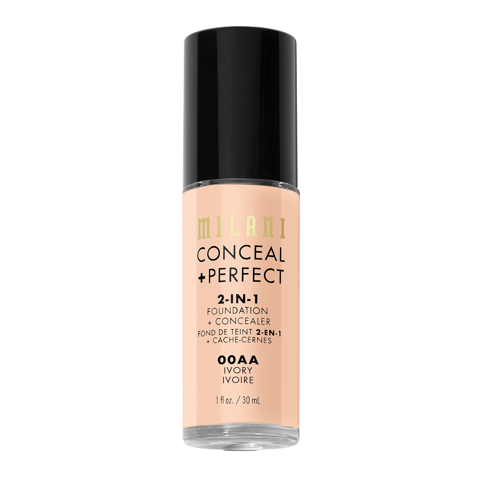 Milani Conceal + Perfect 2in1 Foundation + Concealer 00AA Ivory 30 ml