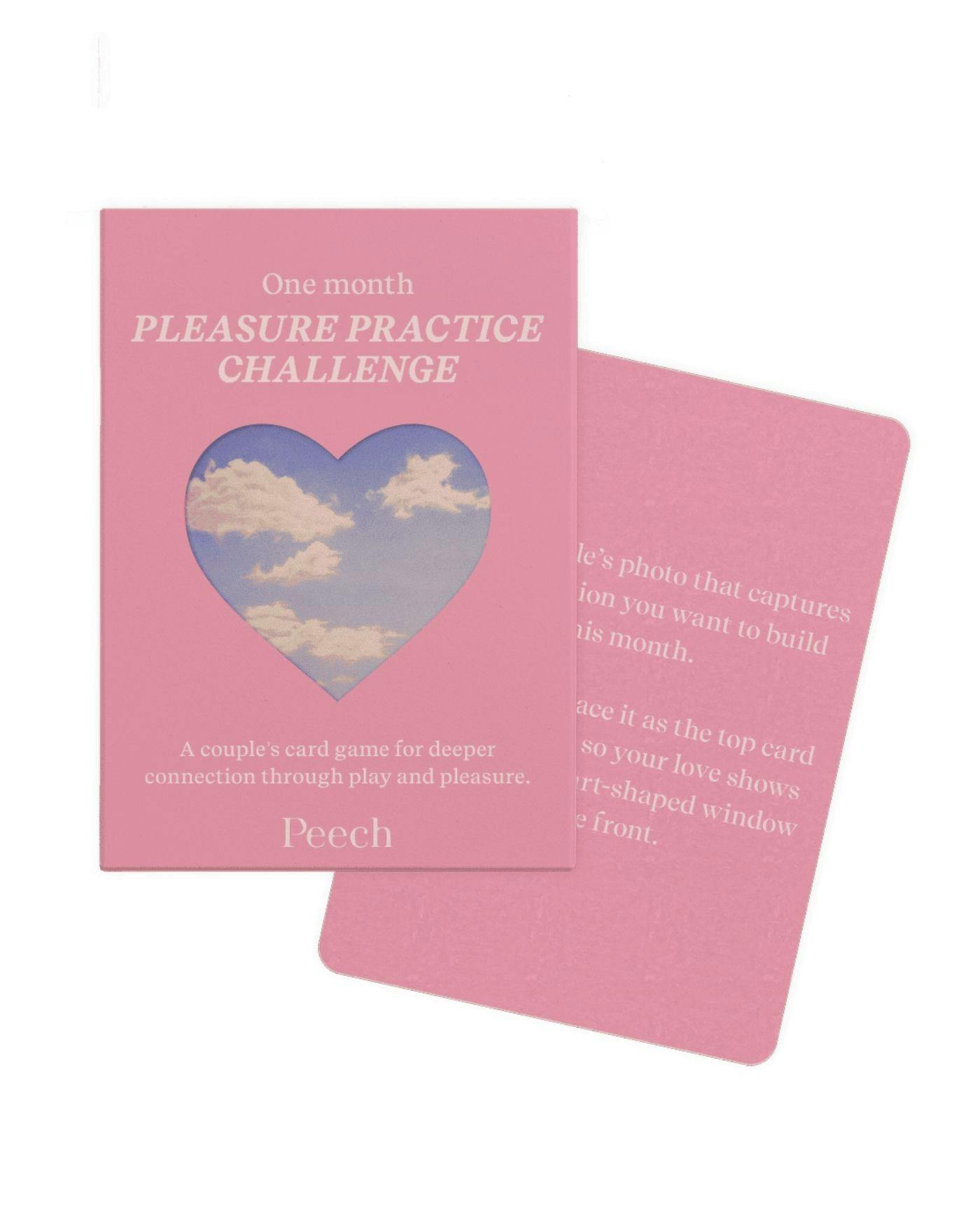 Peech Pleasure Practice One Month Challenge Card Game 1 pcs