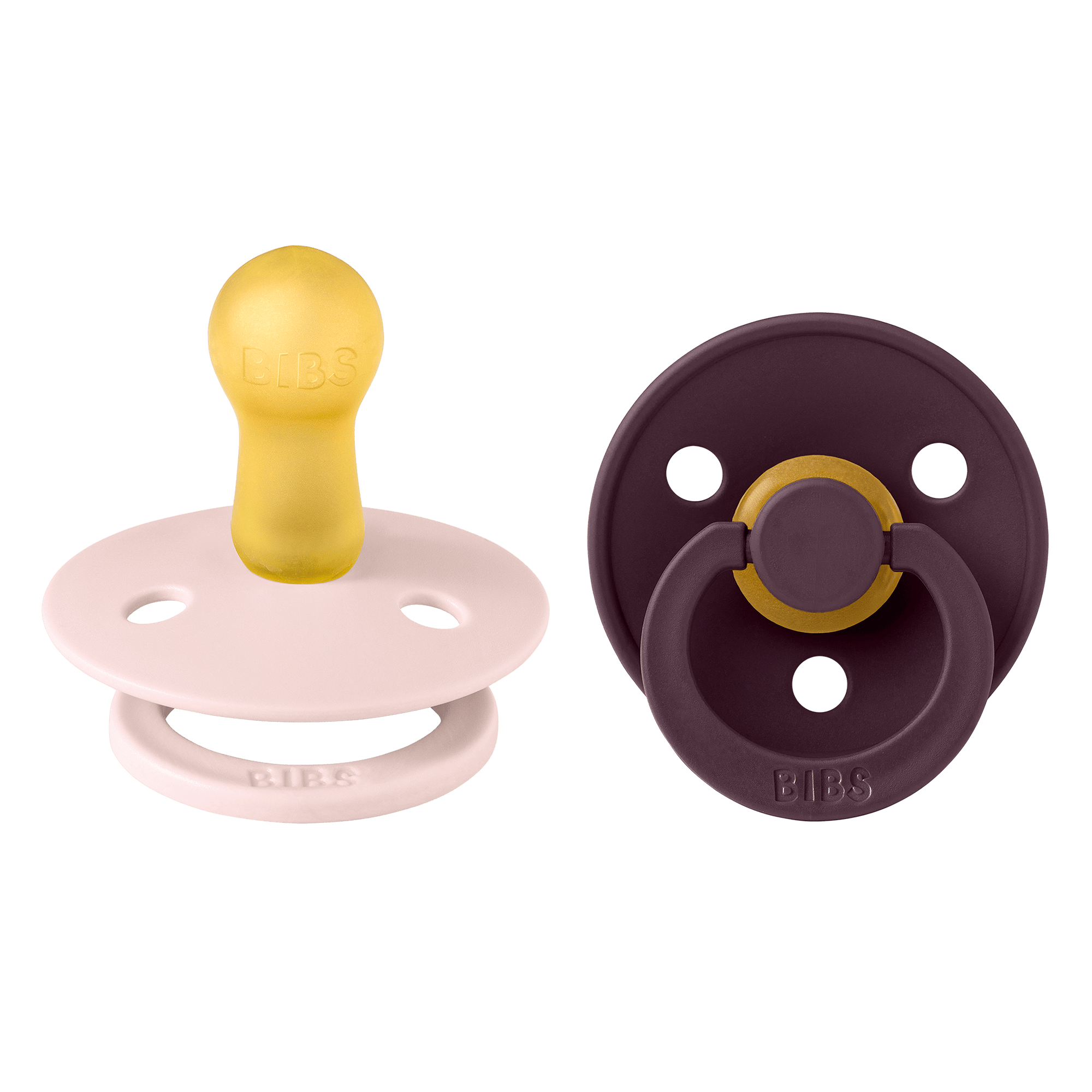 BIBS Colour Latex Size 2 Petal/Plum 2 st