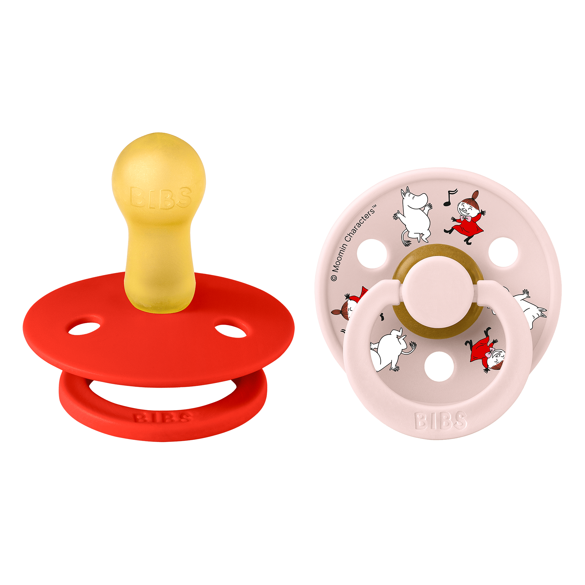 BIBS x Moomin Colour Dancing Latex Size 2 Candy Apple Mix 2 st