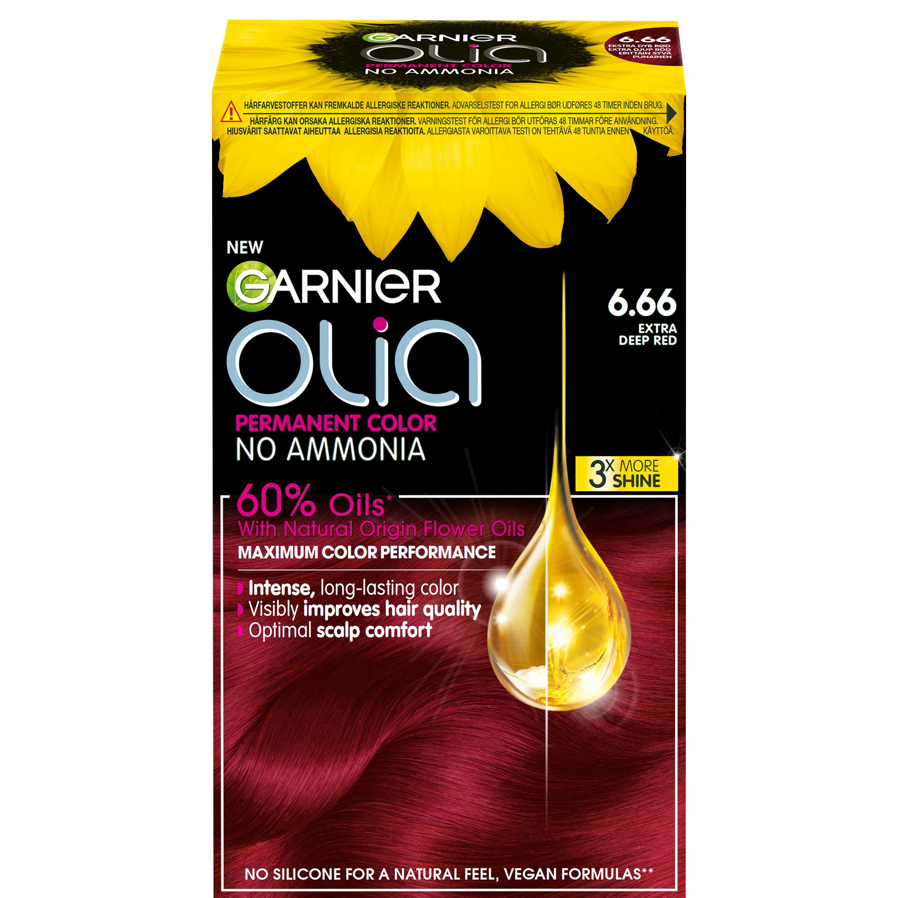 Garnier Olia Forever Carmin Permanent Hair Color 6.66 Extra Deep Red 1 st
