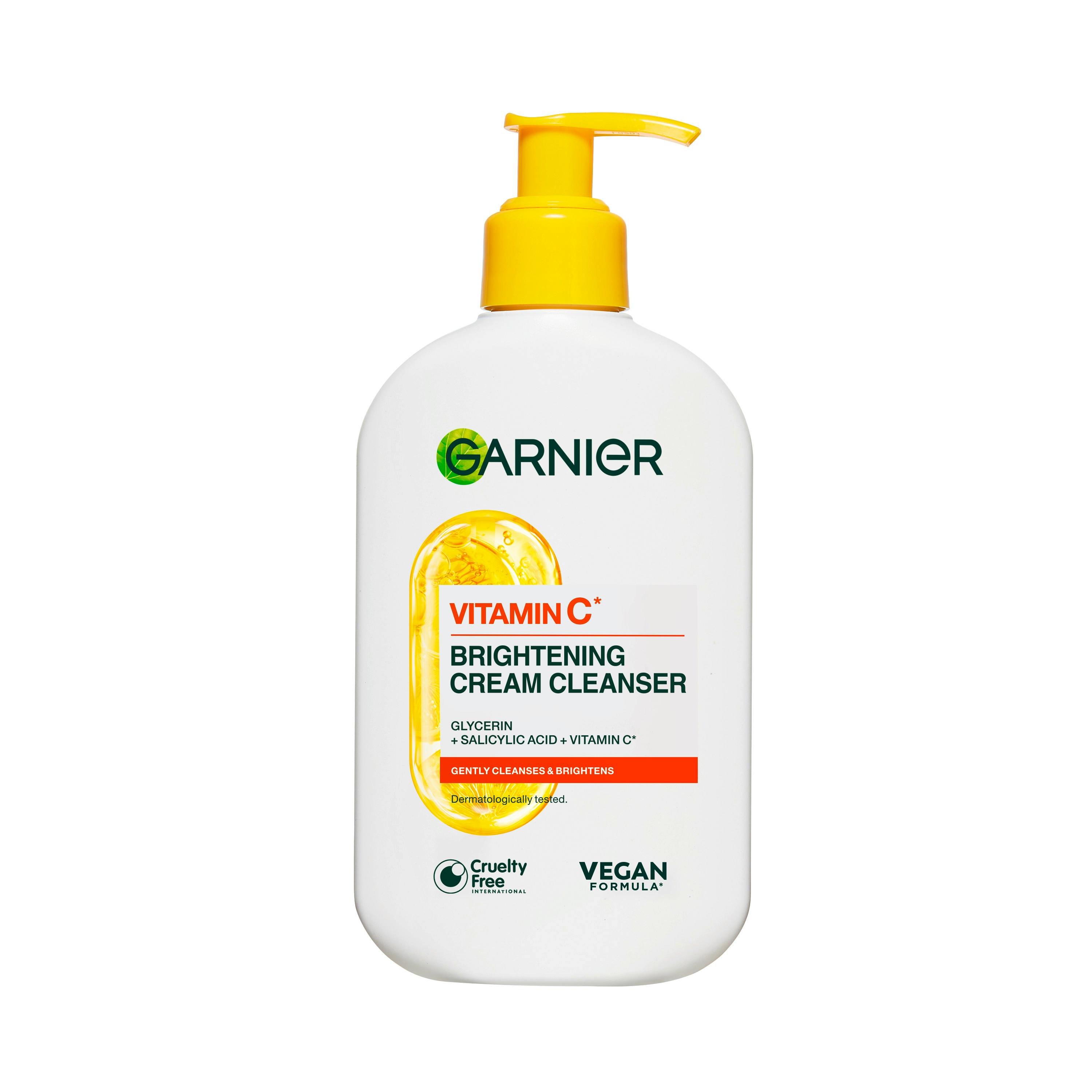 Garnier Vitamin C Glow Boost Cream Cleanser For Dull Skin 250 ml