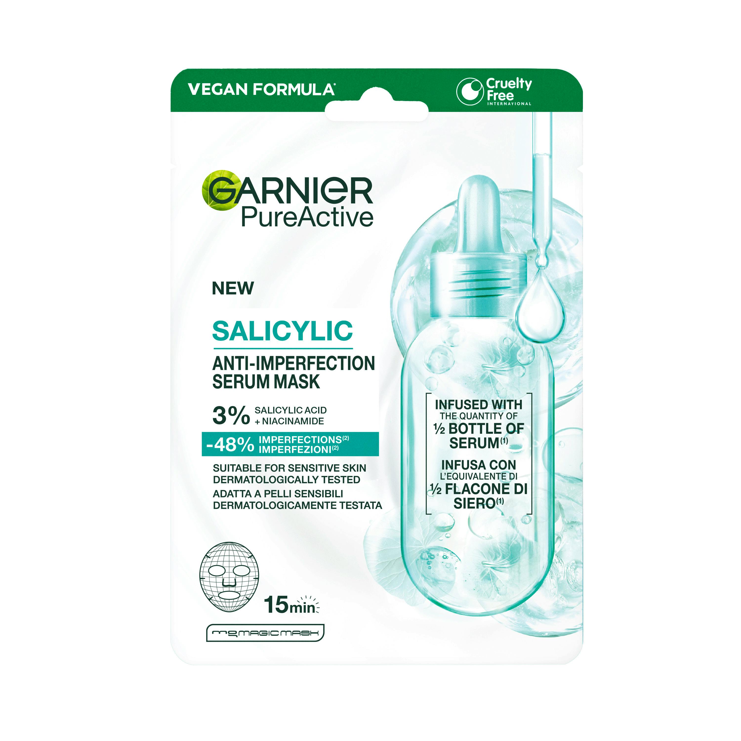 Garnier PureActive Salicylic Anti-Pimple Serum Mask 1 stk
