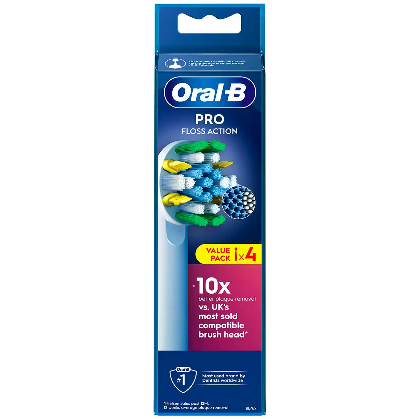 Oral-B Floss Action Refill Brush Heads 4 st