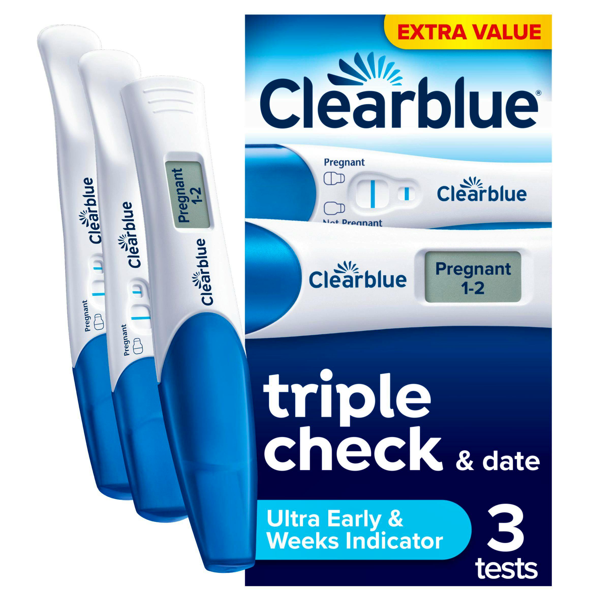 Clearblue Ultra Early Triple Check Pregnancy Test 3 pcs