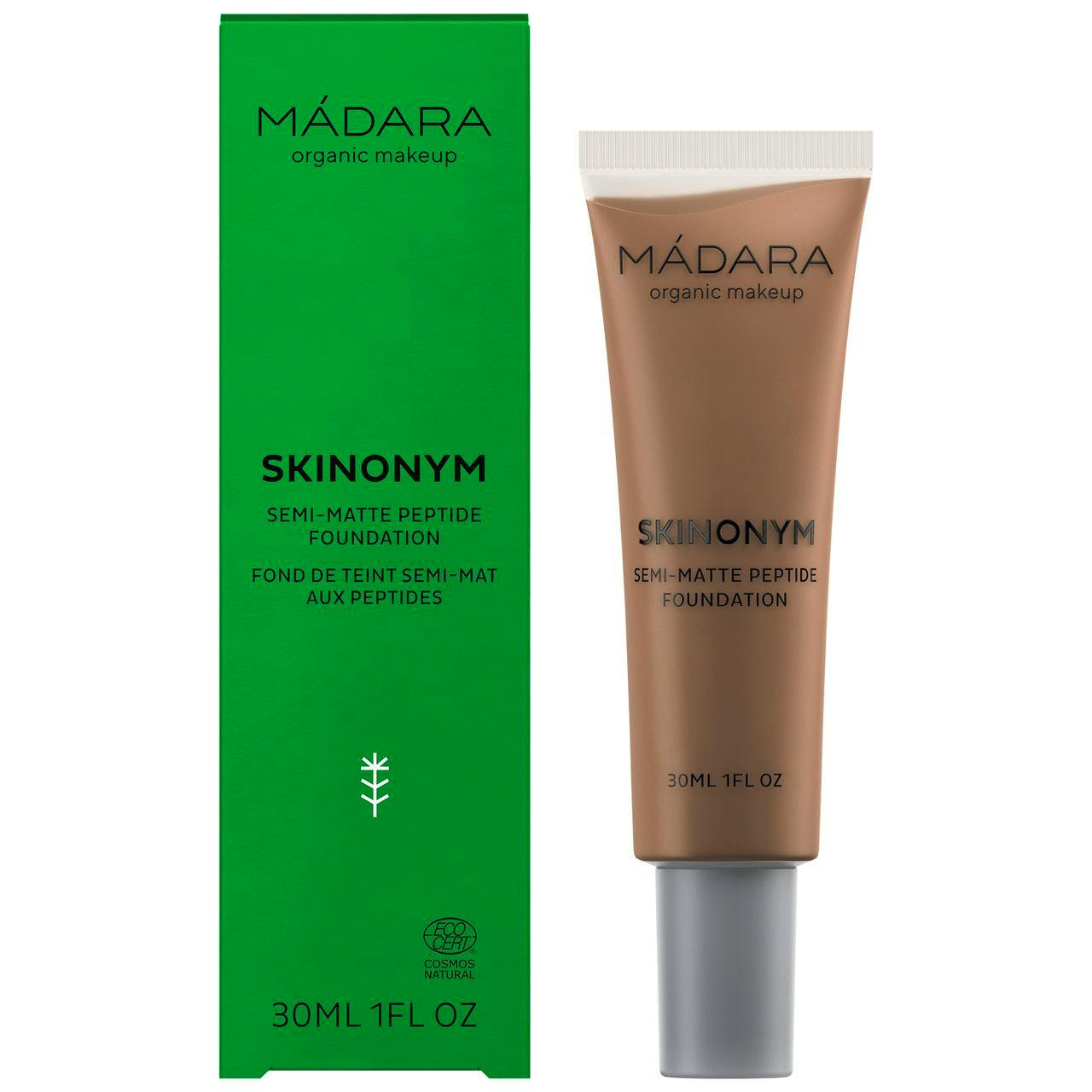 MÁDARA Skinonym Semi-Matte Peptide Foundation #85 Umber 30 ml