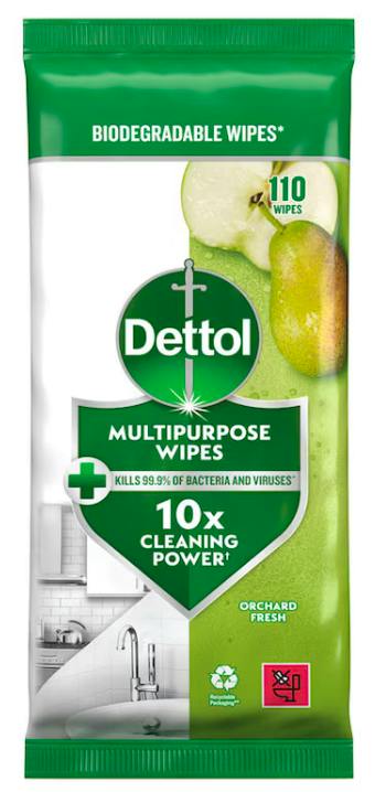 Dettol Multipurpose Wipes Orchard Fresh 110 stk