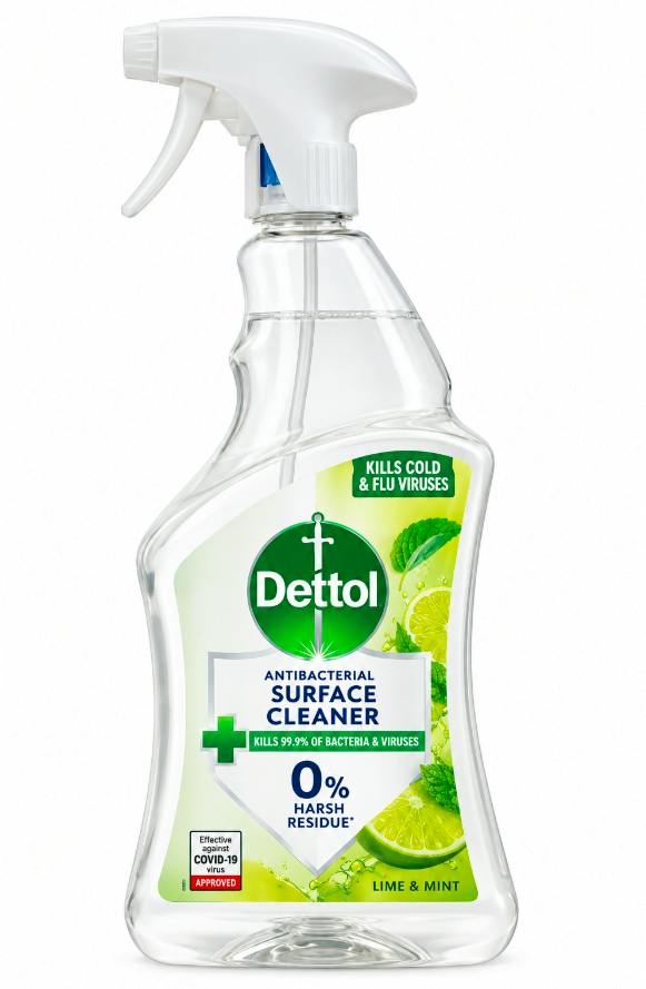 Dettol Antibacterial Surface Cleaner Spray Lime & Mint 750 ml