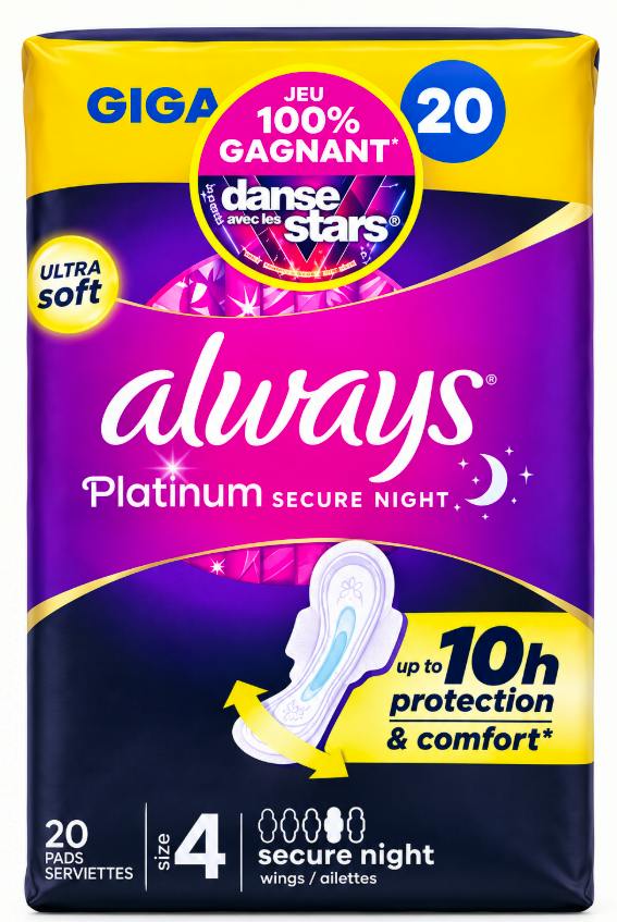 Always Platinum Secure Night With Wings 20 pcs